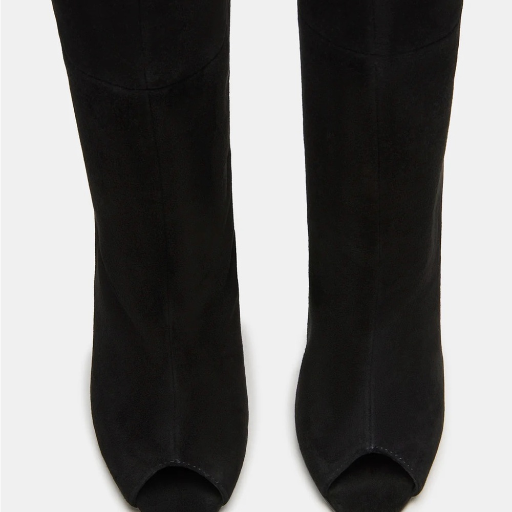 Steve Madden Black Heeled Boots - Picture 4 of 4